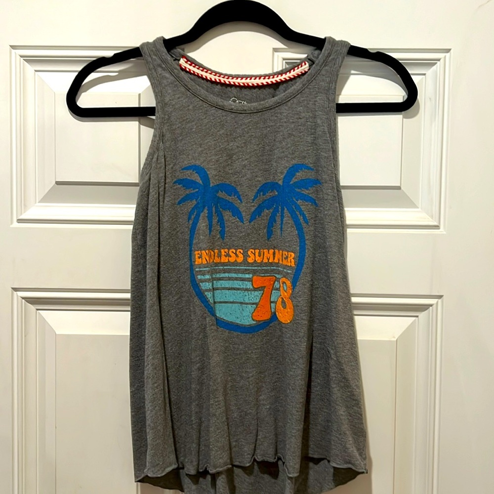 Small tank top - cute - free flowing - not tight - size 10-12 (S)